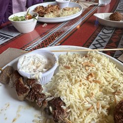 Arabian Nights Bistro - Lamb kabob and chicken shawarma