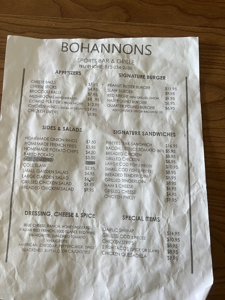 Food from Bohannons