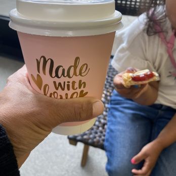 Coffee Up Roastery - Tea latte and danish. - Coffee & Tea Near Me - Chino, California