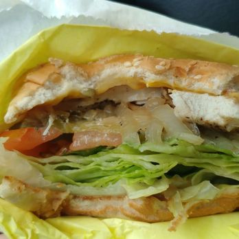Dave's Burgers - Grilled onion and all the burger fixens. Just with a sliced chixken breast. - Burgers Near Me - Long Beach, California Dave's Burgers - Grilled onion and all the burger fixens. Just with a sliced chixken breast. - Burgers Near Me - Long Beach, California
