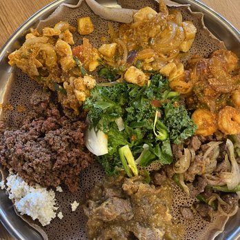 Demera - Meat Messob for 2 - Ethiopian Near Me - Chicago, Illinois Demera - Meat Messob for 2 - Ethiopian Near Me - Chicago, Illinois