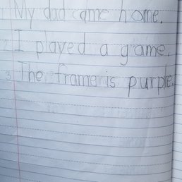 Shortly after being enrolled in Montessori Shortly after being enrolled in Montessori