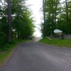 Owasco Yacht Club - View down to boat launch.