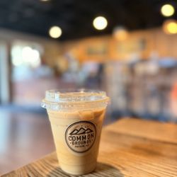 Common Grounds - Iced Local Bee Latte (Pine Creek Lavender sugar & Boyd's Farm Honey)