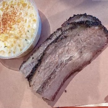 Terry Black's Barbecue - Brisket and creamed corn - Barbeque Near Me - Austin, Texas