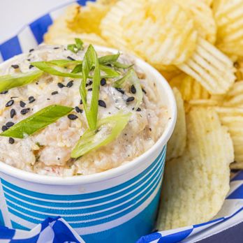 Tackle Box - TACKLE BOX FRENCH DIP
baby key west pink shrimp, creamy + tangy french onion dip + chips - Seafood Near Me - Miami, Florida Tackle Box - TACKLE BOX FRENCH DIP
baby key west pink shrimp, creamy + tangy french onion dip + chips - Seafood Near Me - Miami, Florida
