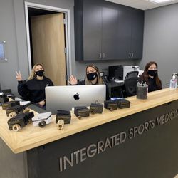 Body Dynamix at Sports Academy. - Our great front office staff waiting to welcome our patients.