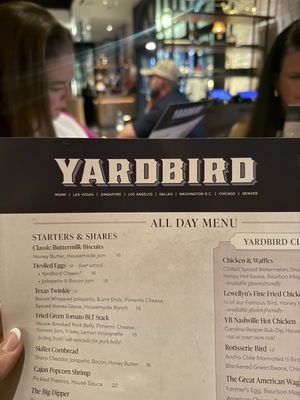 Menu photo 2 Yardbird Table & Bar Chicago, IL