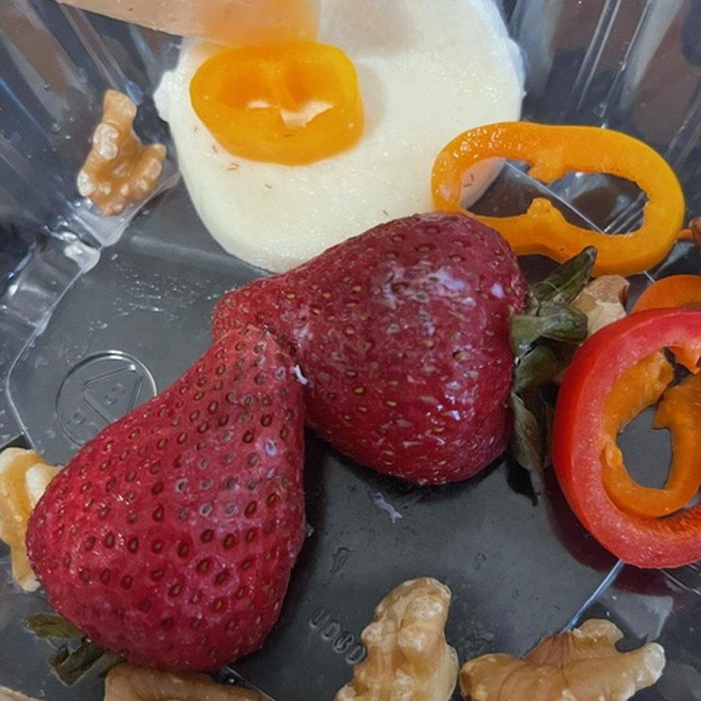 Off The Vine - moldy strawberries - Salad Near Me - Hanford, California