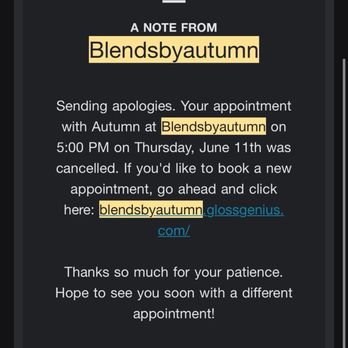 Salon Amerige - The email i should have gotten if my appointment for 4/24 was cancelled but I never got anything. - Hair Salons Near Me - Fullerton, California