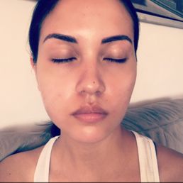 Post Microblading, day 1. Beautiful job by Nikita!