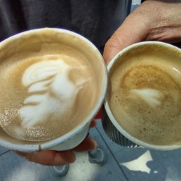 Mocha and cappuccino, extra hot Mocha and cappuccino, extra hot