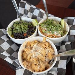 Havana’s - Black beans and rice - 4 cheese Mac - Street corn cup.