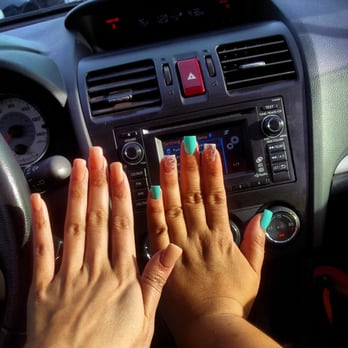 First Lady Nails - My nails to the left.   [Gel color#100] - Nail Salons Near Me - Fresno, California