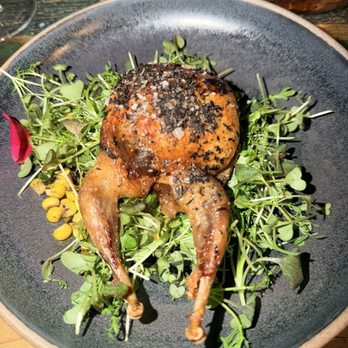 Høst - Stuffed quail with corn and porcini mushrooms. - Danish Near Me - København K, 84 Høst - Stuffed quail with corn and porcini mushrooms. - Danish Near Me - København K, 84