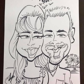Socal Toons - My mom asked Jon to make them look younger..so Jon delivered! This is them on their first date at the fair! - Caricatures Near Me Socal Toons - My mom asked Jon to make them look younger..so Jon delivered! This is them on their first date at the fair! - Caricatures Near Me