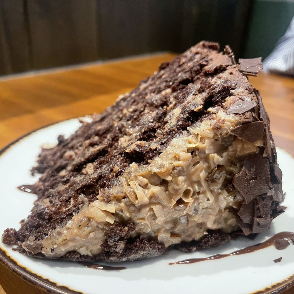 The Porch - German chocolate cake - Southern Near Me - Dallas, Texas The Porch - German chocolate cake - Southern Near Me - Dallas, Texas