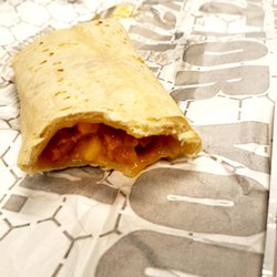 Sheetz - Inside of the burrito... Looks like a typical frozen/microwave burrito