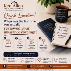 Ken Allen Insurance Agency - Ken Allen Insurance Agency helps Garland-area families and businesses review their policies, understand their options.