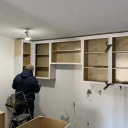 AEJ Painting - Installing  new custom cabinets