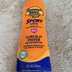 Walgreens - Banana Boat Sport Sunscreen, Level 50. Price is $14.99.