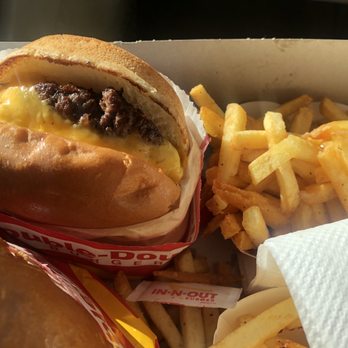 In-N-Out Burger - My super-delicious Double Double but cheese only! I'm boring, I know! - Burgers Near Me - Panorama City, California