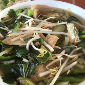 What The Pho - Veggie chicken pho. - Vietnamese Near Me - Indianapolis, Indiana What The Pho - Veggie chicken pho. - Vietnamese Near Me - Indianapolis, Indiana