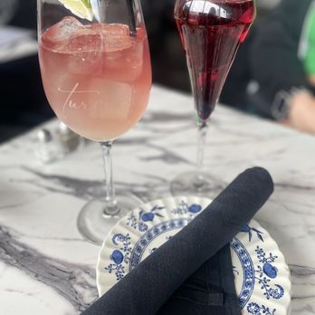 Turquoise Wine Bar - Baja agave and Sparkling Hibiscus - Wine Bars Near Me - Phoenix, Arizona