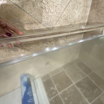 All Glass Work - Replaced the bottom of shower door liner. - Glass & Mirrors Near Me - Van Nuys, California
