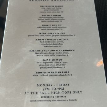 Oceans 234 - Happy hour menu - New American Near Me - Deerfield Beach, Florida Oceans 234 - Happy hour menu - New American Near Me - Deerfield Beach, Florida