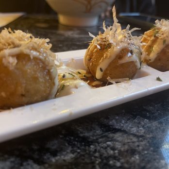 Blue Fin Sake Bar - Takoyaki (octopus appetizer) - Sushi Bars Near Me - Wichita, Kansas