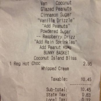 Duck Donuts - Receipt - Donuts Near Me - Alexandria, Virginia