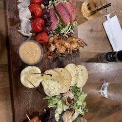 The Blacksmith Restaurant - Appetizer seafood platter. Everything was delicious!