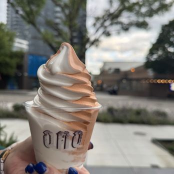 OMO Thai Tea - Thai tea and coconut swirl - Bubble Tea Near Me - Bellevue, Washington OMO Thai Tea - Thai tea and coconut swirl - Bubble Tea Near Me - Bellevue, Washington