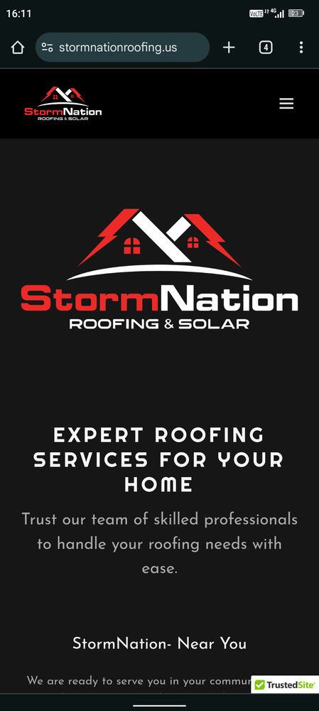 Slide of Storm Nation Roofing and Solar