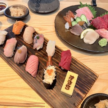 Takai by Kashiba - Nigiri and sashimi set - Sushi Bars Near Me - Bellevue, Washington Takai by Kashiba - Nigiri and sashimi set - Sushi Bars Near Me - Bellevue, Washington