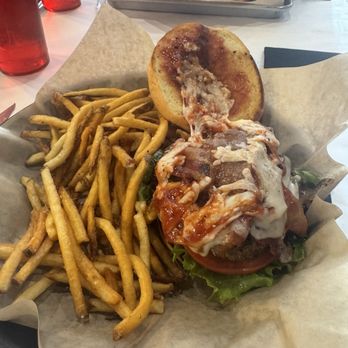 High Point Grill - Burger with jalapeno and grilled onions - Sandwiches Near Me - Albuquerque, New Mexico