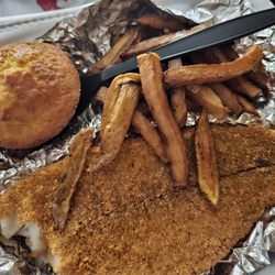Angie's Soul Cafe - My catfish snack pack. Sooo good
