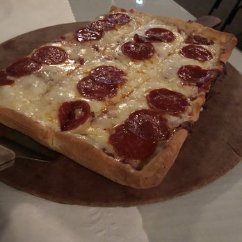Alfredo's Pizza Cafe - Alfredo's Famous Thick Pan Pizza, Half Tray, Mozzarella & American cheese mix, with pepperoni. - Pizza Near Me - Scranton, Pennsylvania Alfredo's Pizza Cafe - Alfredo's Famous Thick Pan Pizza, Half Tray, Mozzarella & American cheese mix, with pepperoni. - Pizza Near Me - Scranton, Pennsylvania