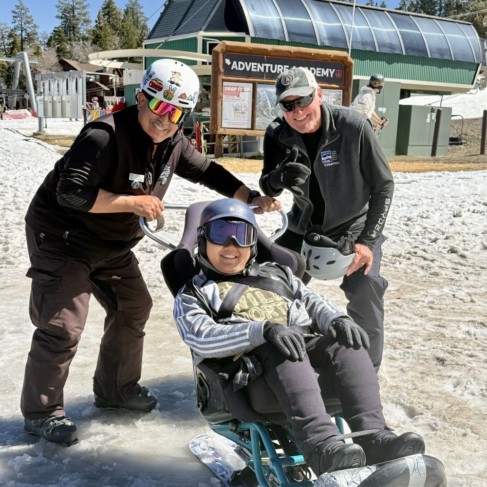 US Adaptive Recreation Center - My kiddo with his two awesome instructors! - Amateur Sports Teams Near Me - Big Bear Lake, California US Adaptive Recreation Center - My kiddo with his two awesome instructors! - Amateur Sports Teams Near Me - Big Bear Lake, California