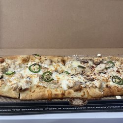 &pizza - Scan back action... Wish the pizza was cooked a little longer.. Middle of pizza was kind of mushy/soft