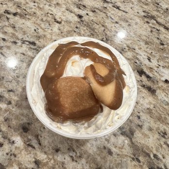 Duke City BBQ - Cup of Whipped cream with chunks of banana disguised as banana pudding. - Barbeque Near Me - Albuquerque, New Mexico