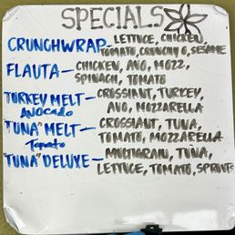 Specials Menu Specials Menu