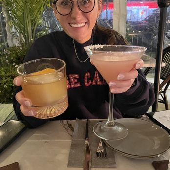Char - Lemon sherbert martini and spicy plum bourbon and model is Emma - Coffee & Tea Near Me - Lexington, Kentucky