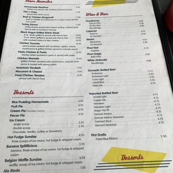 Bob's Diner - Menu - American Near Me - Manchester Center, Vermont