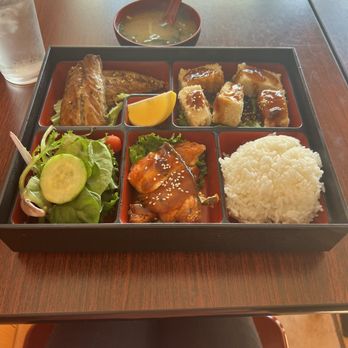 Xiao Yu’s Kitchen - 3 item lunch bento ($17): saba shioyaki, salmon teriyaki, agedashi tofu - Japanese Curry Near Me - San Francisco, California Xiao Yu’s Kitchen - 3 item lunch bento ($17): saba shioyaki, salmon teriyaki, agedashi tofu - Japanese Curry Near Me - San Francisco, California