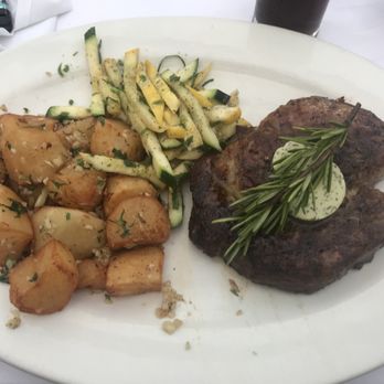 Liman Restaurant - Ribeye steak with herbed butter.. roasted potatoes n squash.. steak cooked perfection. - Turkish Near Me - Brooklyn, New York Liman Restaurant - Ribeye steak with herbed butter.. roasted potatoes n squash.. steak cooked perfection. - Turkish Near Me - Brooklyn, New York