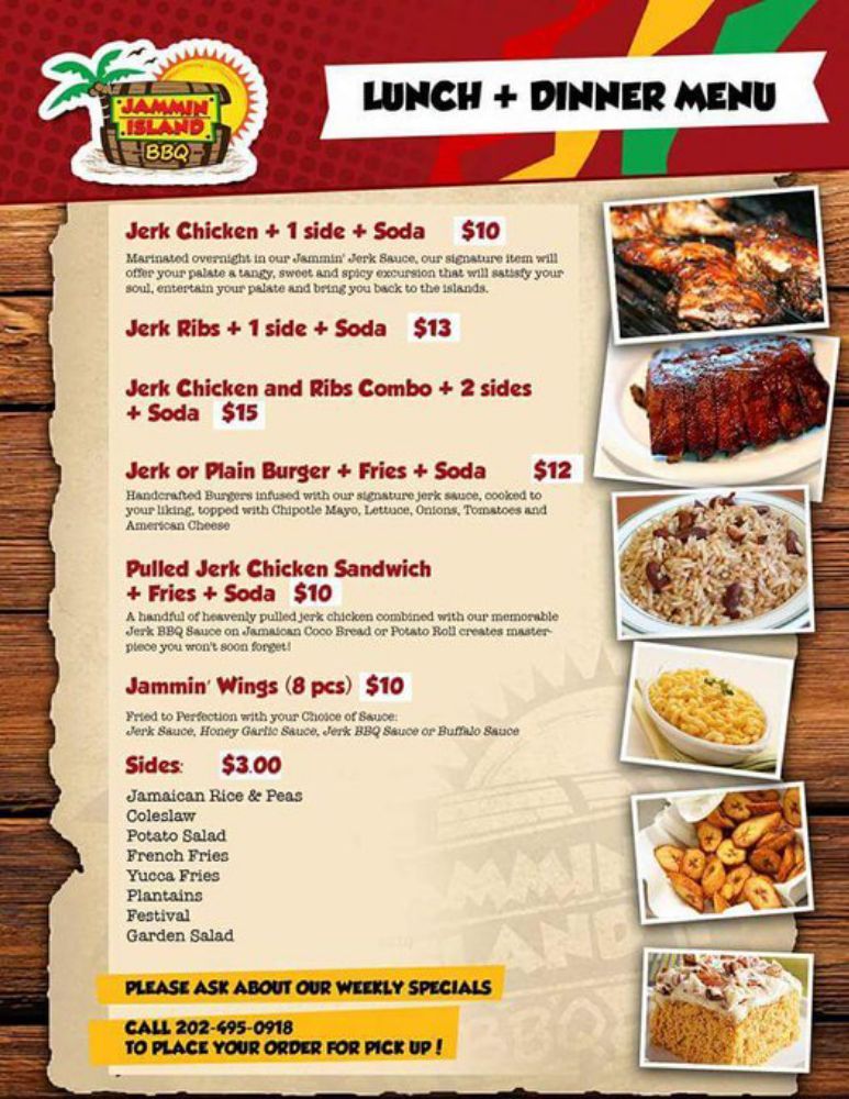 Jammin’ Island BBQ Barbeque 8538 Terminal Rd, Lorton, VA Restaurant Reviews Phone Number