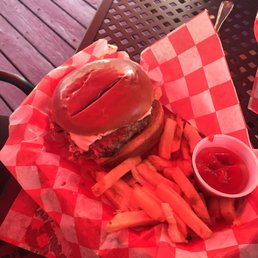 Cheeseburger and fries Cheeseburger and fries
