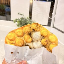 Black Sesame Mochi Eggette Black Sesame Mochi Eggette